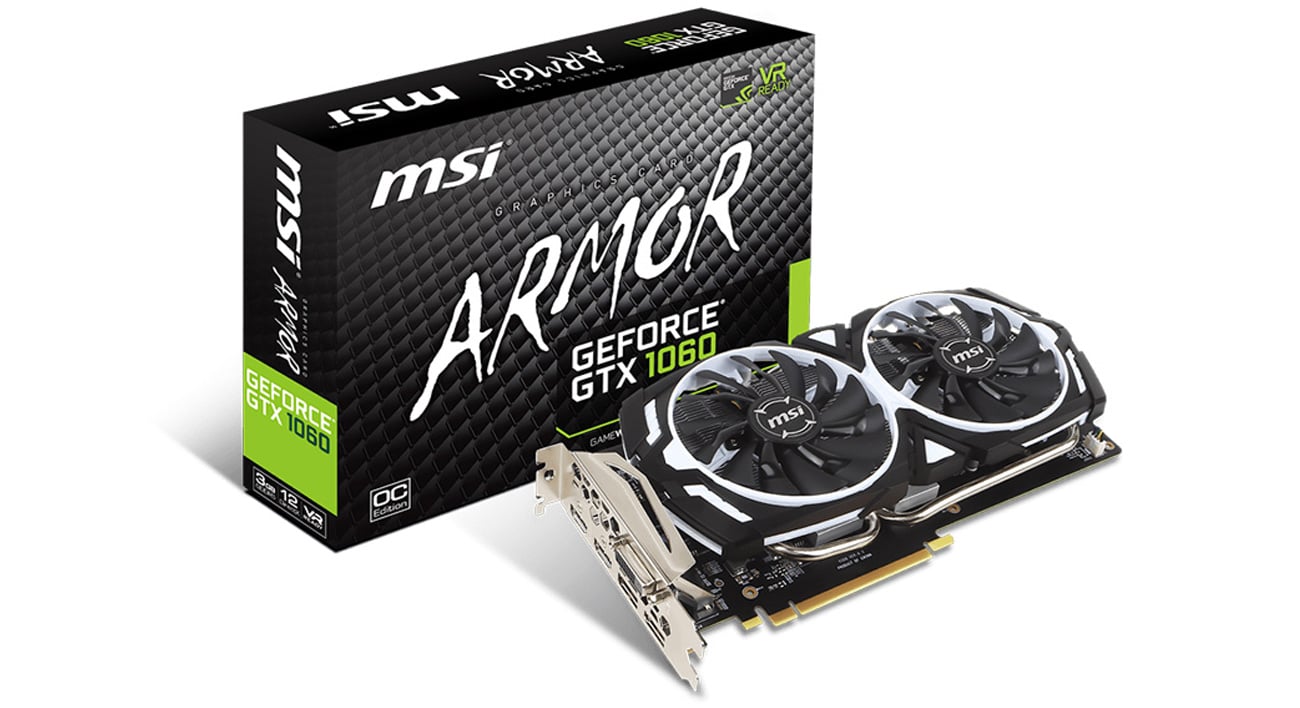 MSI GeForce GTX 1060 Armor OC V1 3GB GDDR5 - Karty graficzne